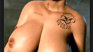 Harley Quinn on the Arkham City Runway Showing Her Thicc Tits and Ass