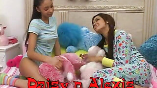 Amazing Latinas Alexis Love and Daisy Marie are sharing big cock