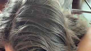 Super-steamy Canadian Ash-blonde EDEN IVY GAGS & SLURPS Ballsack After Audition - MESSY POINT OF VIEW Jizm SHOT!