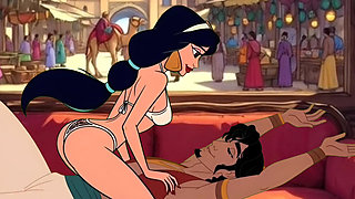 Dominant Princess Sits Her Ass on a Cuckold's Face and Experiences Pleasure and Orgasm