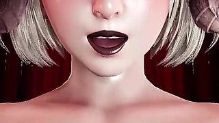 Domiatrix Hentai Animation - Close-up Big Cock Teasing, Glory Hole Sex, and POV Riding with Creampie Ending