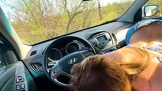 Sasha Paradise - Hot mom (stepmom) fucks in the car with