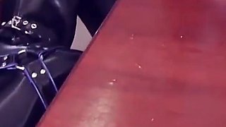 Rubber Petting Video - Curvy MILF in Latex and Gasmasked Submissive. Arya Grander