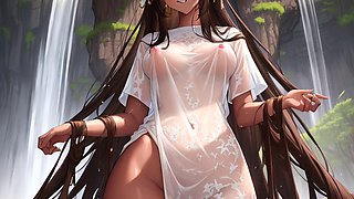 Erotic Hentai Anime Erotic Images Hentai Nude Brunette Showing Body