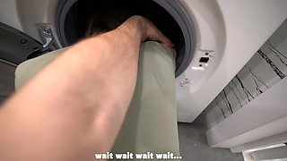 Step Bro Fucked Step Sister While She Is Inside Of Washing Machine!