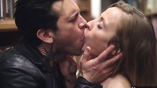 Skinny blonde Karla Kush in lingerie, Small Hands fucked her hard