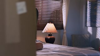 Stepson cheers up sad Asian wife stepmom