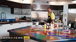 Brazzers - sweetie dark haired Jayla Page can't stand against her friend's spouse Scott Nails' huge shaft