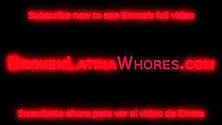 Pretty Latina Emma Takes Rough DP and Deep Throat in Hardcore Scene