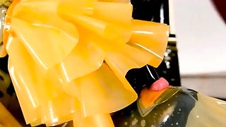 Tied up fetish bondage bdsm sub caned