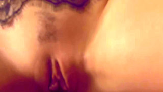 POV Real French couple fucks tender and intense in lingerie on the bed- Emile and Amelie