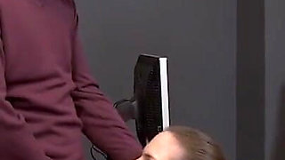 Secretary chick Lyen Parker banged in the office from Ryan Ryder