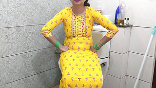 Indian hot step mother fucked step son dirty in washroom in hindi audio