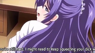 Anime girl with huge boobs gets fucked and jizzed in the office