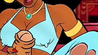 Futanari. Princess Jasmine Girl with a Big Dick. Porn Aladdin Series.