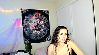 Amateur striptease and Solo masturbation