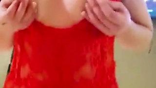 Hot GF stroking and riding my big cock