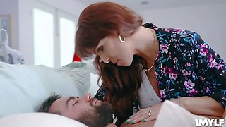 Stepson lucky to fuck her horny stepmom Syren De Mers dripping MILF cooch in every position