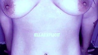 Hot amateur teen girl with big boobs toying pussy on cam