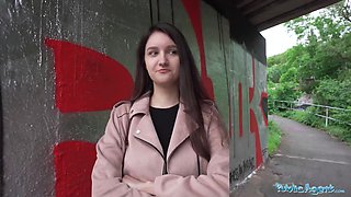 Slutty Czech teen will sell her body outdoors for good money