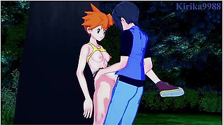 Misty (kasumi) And I Have Intense Sex In The Park At Night. - Pokemon Hentai