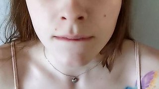 Small titted brunette amateur anal nailed at home