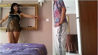 The Mature Gives A Young Blowjob On Surrender And Carefully Licks His Anus - Alina Tumanova