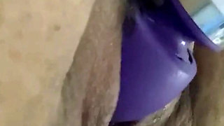 Bbwbootyful stimulating my fat hairy pussy with electric wand