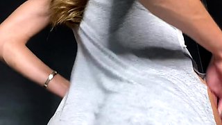 Blonde emo amateur solo masturbation