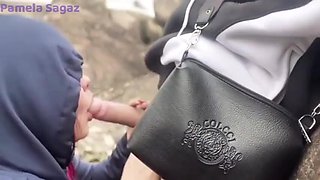 A mega-slut with monstrous bosoms picks up a young man on the beach and has fuck-fest in front of everyone.