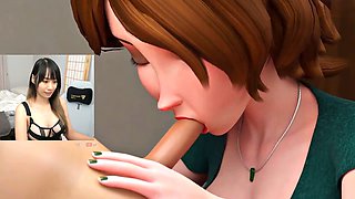 Getting schooled by aunt-in-law Cass while playing Fortnite