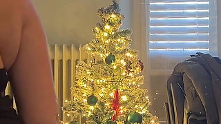 Striptease and Pantyhose Change. Hard Fucking in Ripped Dark Pantyhose