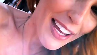 Great Big Boobs On Masturbating Redhead
