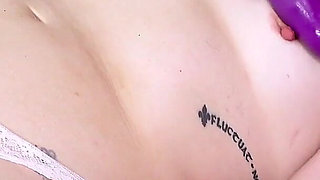 American BBW Scarlett Shows You Her Bountiful Butt Nicely Wrapped in Fishnet Pantyhose