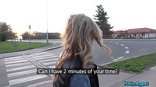 Public agent - i make this hot american tourist squirt in the forest