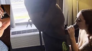Horny ginger teen white student swallows huge load of tasty