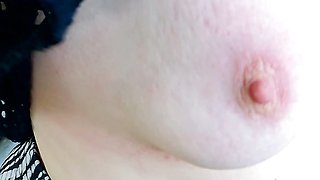 Right next to the cornfield, her tits beaten