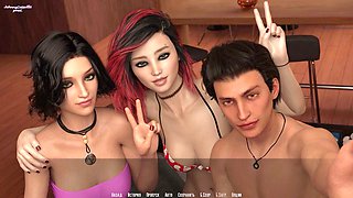 Face cumshot, game walkthrough, russian voice