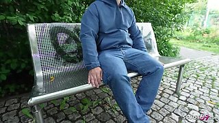 German Scout MMF Threesome with Redhead Teen and Older Guy in Hardcore 4K