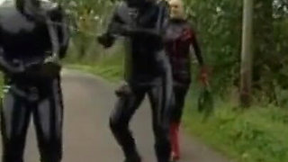 Pussy licking in gas mask humiliating