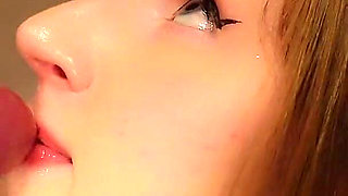 Close up Blowjob with Cum in Mouth