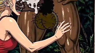Jealous Wife Had Crazy Sex in the Jungle. Wife Publicly Sucks a Big Black Cock and Fucks