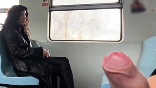 Stranger Helped Me Cum On Public Train And Walks Around
