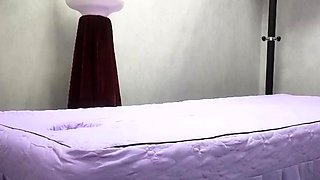 Asian amateur in maid uniform