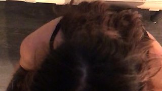 Cute brunette young hookup amateur teen blowjob