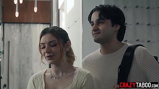 Demi Hawks and her bf Elias Cash ravages uber-sexy huge knockers black instructor