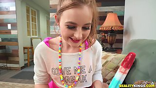 Justin Hunt's Cocksicle Passion Ignites Brunette Intense Desire