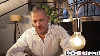 Feet slave video with extravagant Thomas Stone and Eden Ivy from Love Her Feet