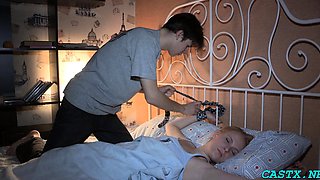 Sweet brunette chick Cassidy Klein cumming on huge shlong