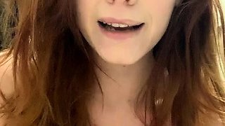 Emo teen Becka solo webcam masturbation